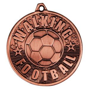 Cascade Walking Football Iron Medal Antique Bronze - Cornish Custom Creations