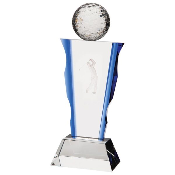 Celestial Golf Crystal Award - Cornish Custom Creations