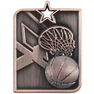 Centurion Star Series Basketball Medal Bronze - Cornish Custom Creations