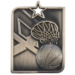 Centurion Star Series Basketball Medal Gold - Cornish Custom Creations