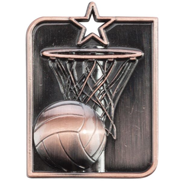 Centurion Star Series Netball Medal Bronze - Cornish Custom Creations