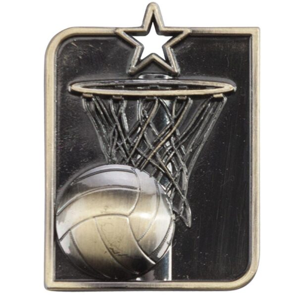 Centurion Star Series Netball Medal Gold - Cornish Custom Creations