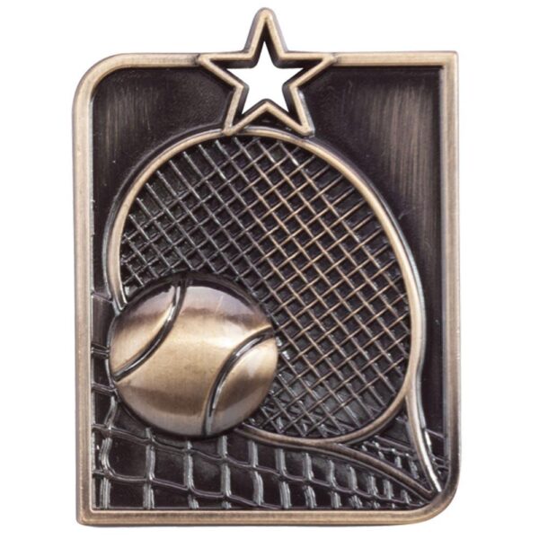 Centurion Star Series Tennis Medal Gold - Cornish Custom Creations