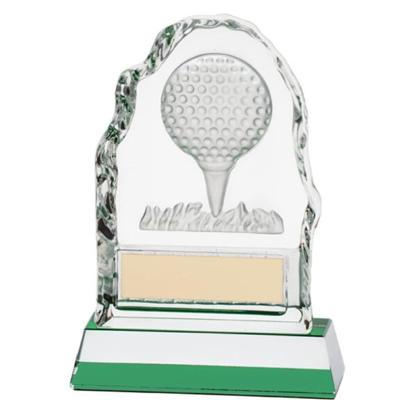 Challenger Golf Ball Glass Award - Cornish Custom Creations