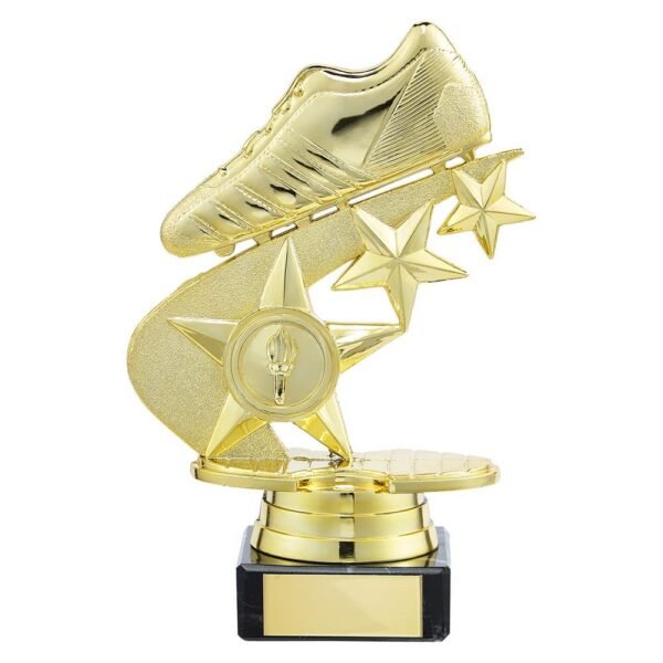 Champions Football Boot Trophy Gold - Cornish Custom Creations