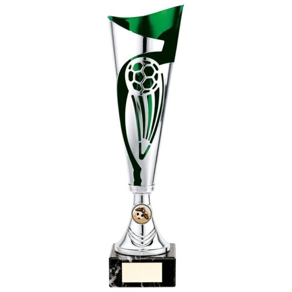 Champions Football Cup Silver & Green - Cornish Custom Creations