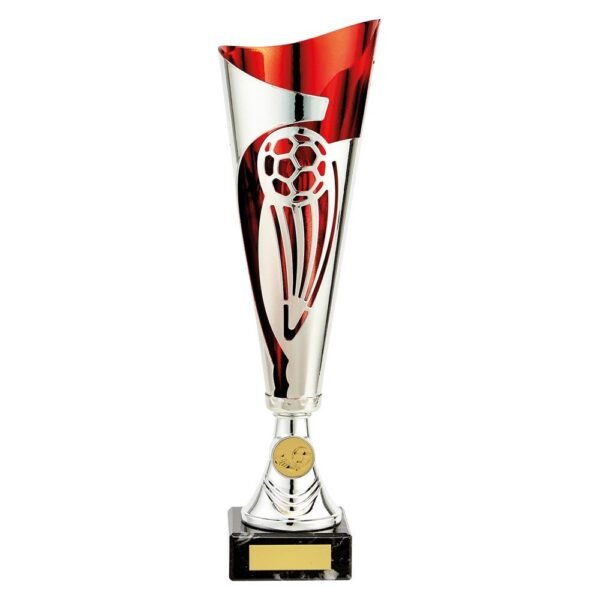 Champions Football Cup Silver & Red - Cornish Custom Creations