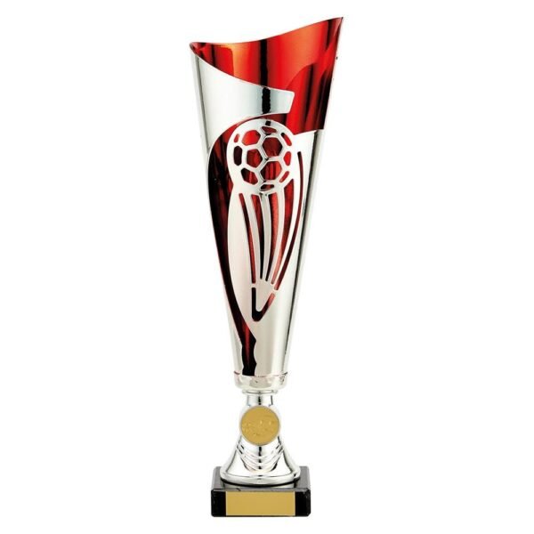 Champions Football Cup Silver & Red - Cornish Custom Creations