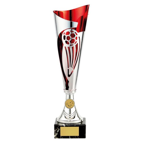 Champions Football Cup Silver & Red - Cornish Custom Creations