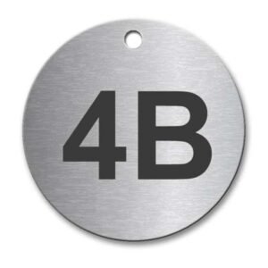 CIRCULAR 50MM STAINLESS STEEL EFFECT TAG - Engrave Express