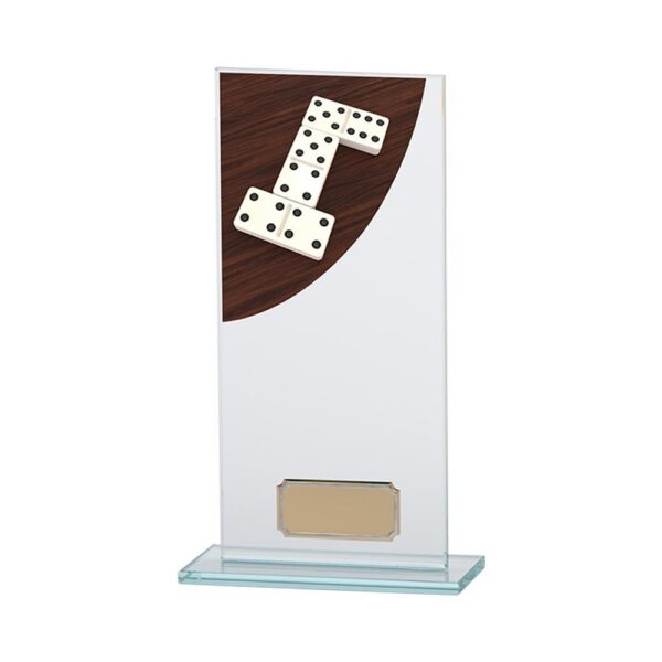 Colour Curve Dominoes Jade Glass Award - Engrave Express