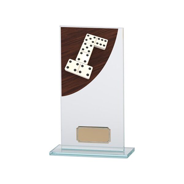 Colour Curve Dominoes Jade Glass Award - Engrave Express