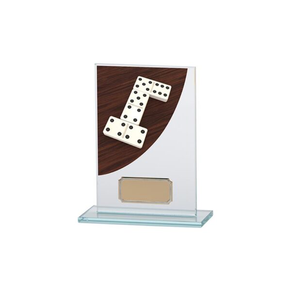 Colour Curve Dominoes Jade Glass Award - Engrave Express