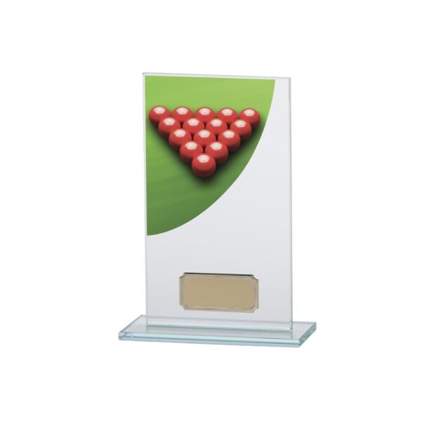 Colour Curve Snooker Jade Glass Award - Cornish Custom Creations