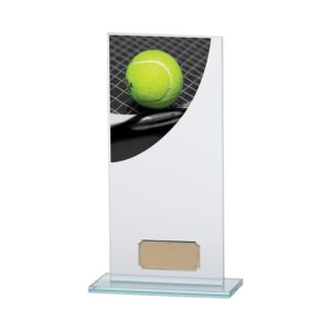 Colour Curve Tennis Jade Glass Award - Engrave Express