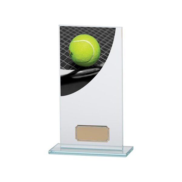 Colour Curve Tennis Jade Glass Award - Engrave Express