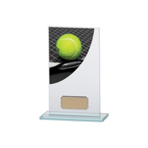 Colour Curve Tennis Jade Glass Award - Engrave Express