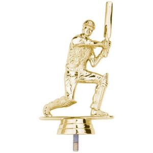 Cricket Batsman Plastic Figure Gold - Cornish Custom Creations