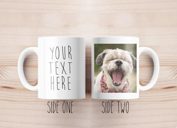 Custom Photo And Text Mug, Personalised Mug, Customised Mug, Custom Mug, Photo Printed Mug, Personalised Gift, Photo Gift, Father's Day Gift