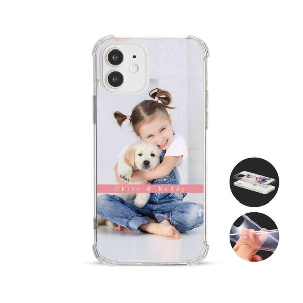 Custom Photo Personalised Shockproof Phone Case for iPhone 14 13 12 11 XR SE add your Picture Image Text Logo Shock Absorbing Bumper Cover - Image 9