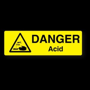 DANGER ACID STRIP LABEL - Engrave Express