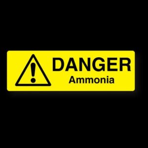 DANGER AMMONIA LABEL - Engrave Express
