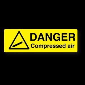 DANGER COMPRESSED AIR LABEL - Engrave Express