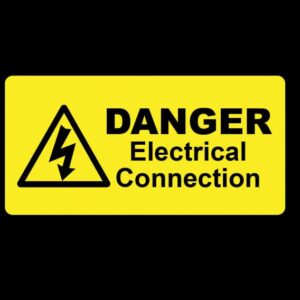 DANGER ELECTRICAL CONNECTION LABEL - Engrave Express