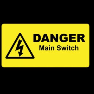 DANGER MAIN SWITCH LABEL - Engrave Express