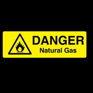 DANGER NATURAL GAS LABEL - Engrave Express