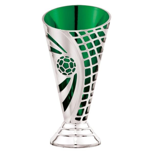 Defender Football Plastic Holder Silver & Green - Cornish Custom Creations