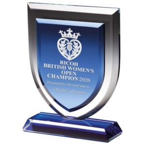 Delta Blue Crystal Award - Cornish Custom Creations