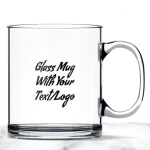 Design Your Own Glass Mug | Personalised Glass Mug - Cornish Custom Creations