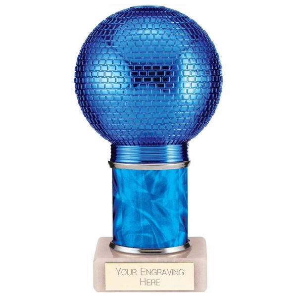 Disco Inferno Tube Trophy Blue - Cornish Custom Creations