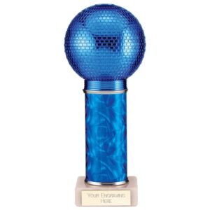 Disco Inferno Tube Trophy Blue - Cornish Custom Creations