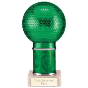 Disco Inferno Tube Trophy Green - Cornish Custom Creations