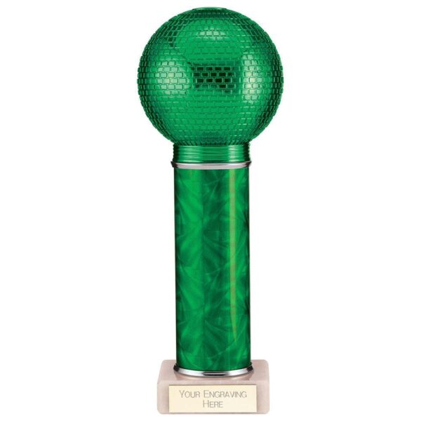 Disco Inferno Tube Trophy Green - Cornish Custom Creations