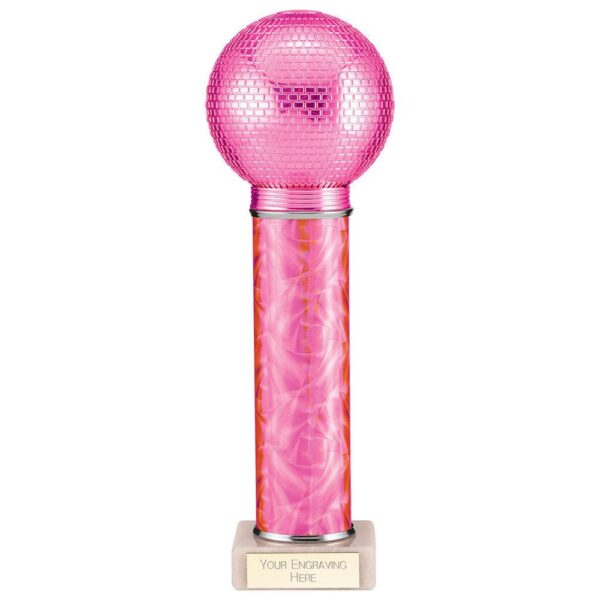 Disco Inferno Tube Trophy Pink - Cornish Custom Creations