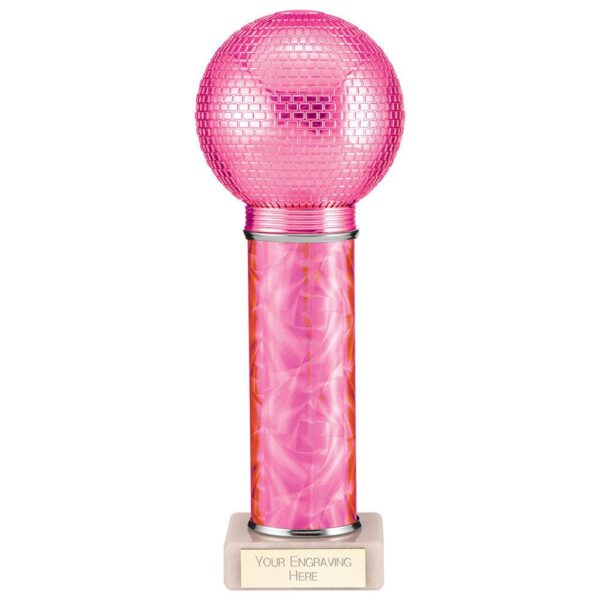 Disco Inferno Tube Trophy Pink - Cornish Custom Creations