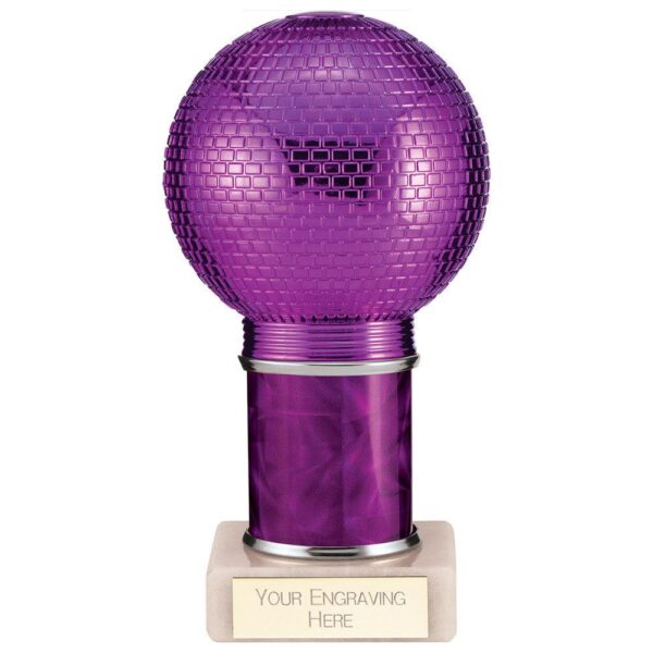 Disco Inferno Tube Trophy Purple - Cornish Custom Creations