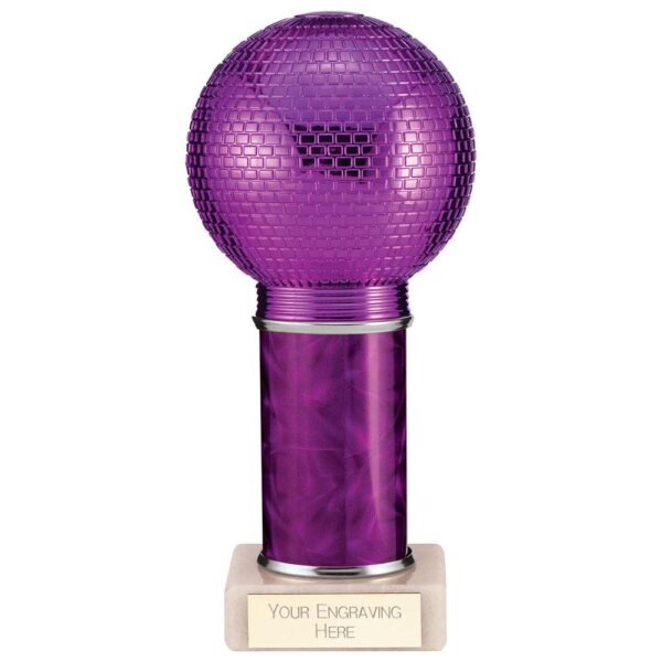 Disco Inferno Tube Trophy Purple - Cornish Custom Creations