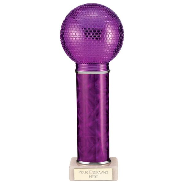 Disco Inferno Tube Trophy Purple - Cornish Custom Creations