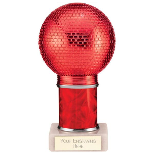 Disco Inferno Tube Trophy Red - Cornish Custom Creations