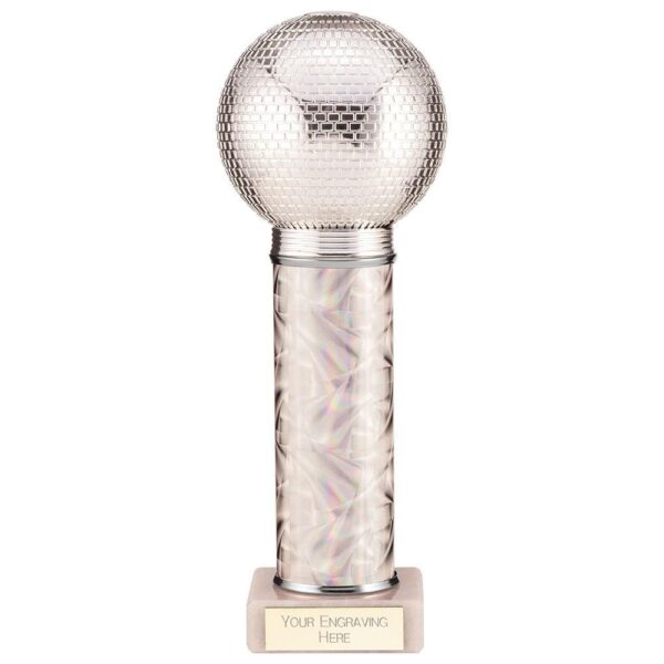 Disco Inferno Tube Trophy Silver - Cornish Custom Creations