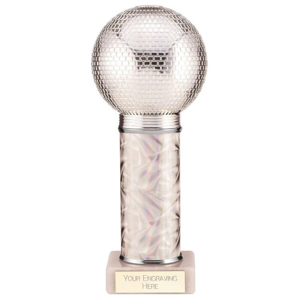 Disco Inferno Tube Trophy Silver - Cornish Custom Creations