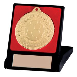 Discovery Football Medal & Box Gold - Cornish Custom Creations