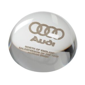 Durham Dome Crystal Paperweight - Cornish Custom Creations
