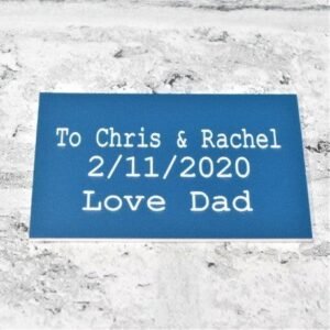 Engraved Acrylic Label Sign 10cm x 5cm - Engrave Express