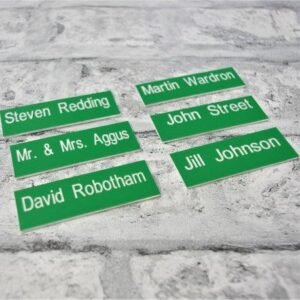 Engraved Acrylic Label Sign 20cm x 6cm - Engrave Express