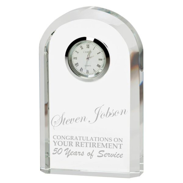 Eternity Crystal Clock - Cornish Custom Creations